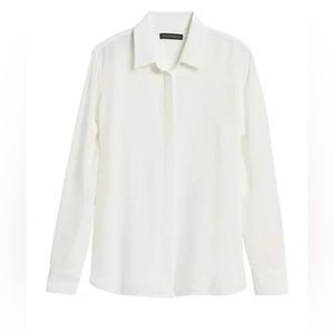 Banana Republic DILLON CLASSIC-FIT WASHABLE SILK SHIRT